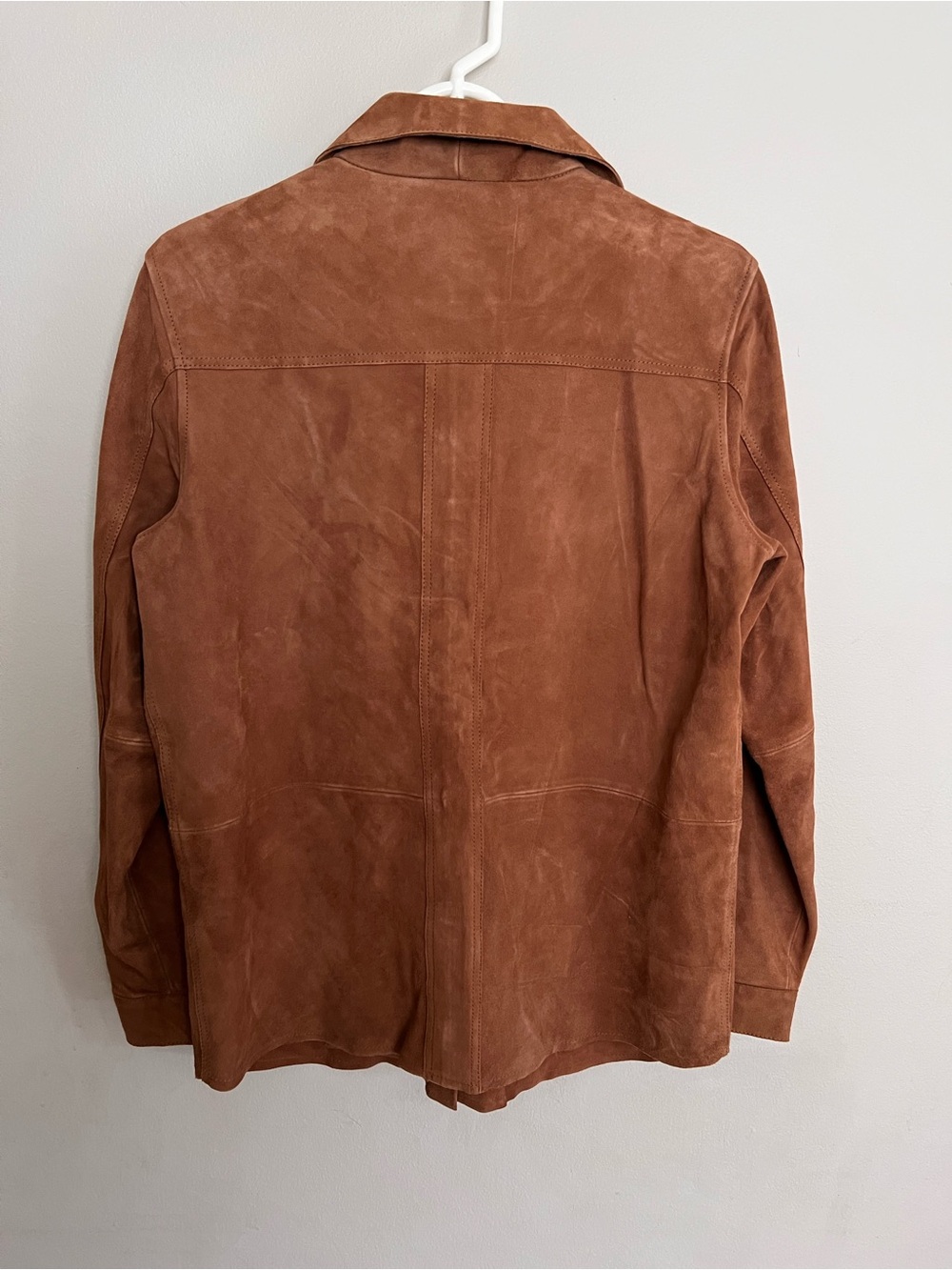 Sezane Will Jacket Camel Suede Fall Coat Size Small - Picture 5 of 7